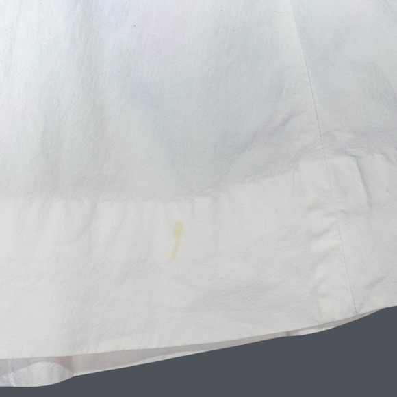 VTG White Embroidered Floral‎ Wrap Skirt Small Bohemian Festival Boho Farmhouse - Picture 7 of 8